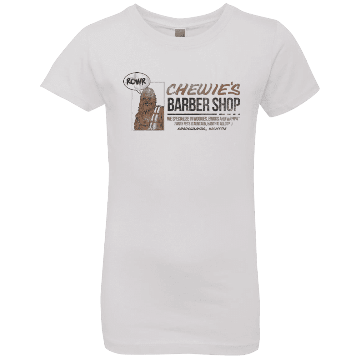 T-Shirts White / YXS Chewie's Barber Shop Girls Premium T-Shirt