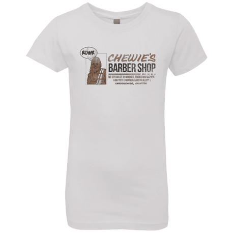 T-Shirts White / YXS Chewie's Barber Shop Girls Premium T-Shirt