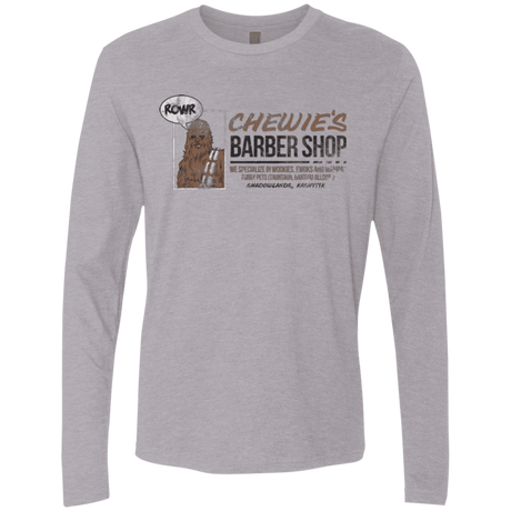 T-Shirts Heather Grey / Small Chewie's Barber Shop Men's Premium Long Sleeve