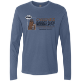 T-Shirts Indigo / Small Chewie's Barber Shop Men's Premium Long Sleeve