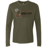 T-Shirts Military Green / Small Chewie's Barber Shop Men's Premium Long Sleeve