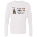 T-Shirts White / Small Chewie's Barber Shop Men's Premium Long Sleeve