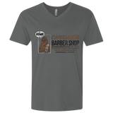 T-Shirts Heavy Metal / X-Small Chewie's Barber Shop Men's Premium V-Neck