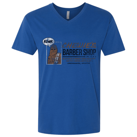 T-Shirts Royal / X-Small Chewie's Barber Shop Men's Premium V-Neck