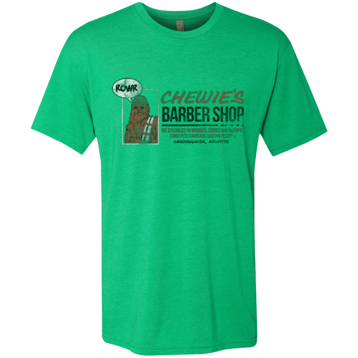 T-Shirts Envy / Small Chewie's Barber Shop Men's Triblend T-Shirt