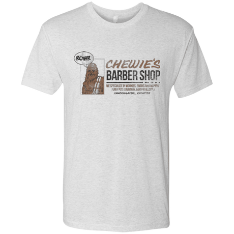 T-Shirts Heather White / Small Chewie's Barber Shop Men's Triblend T-Shirt