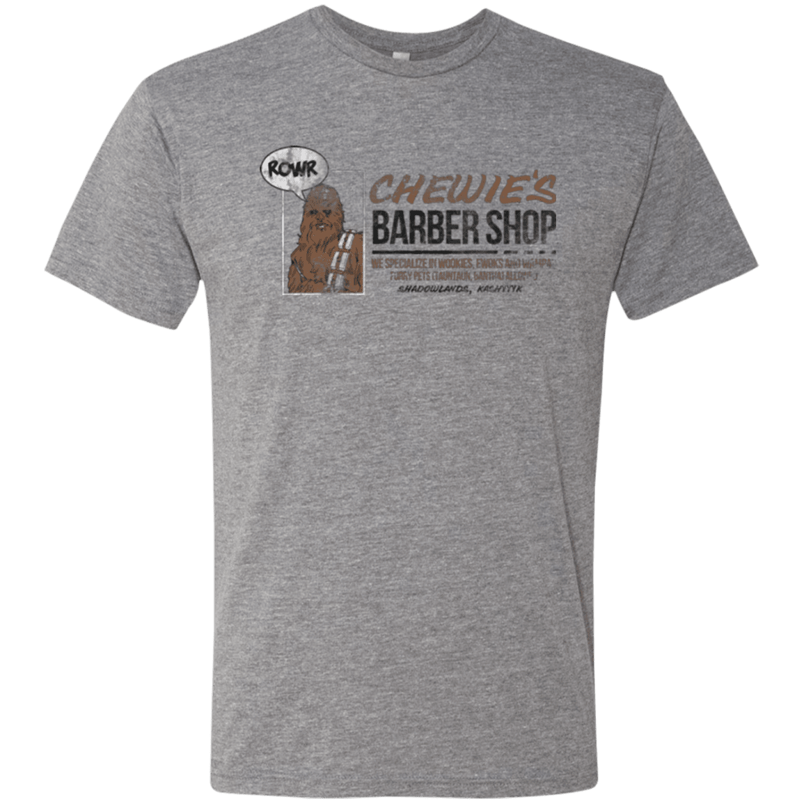 T-Shirts Premium Heather / Small Chewie's Barber Shop Men's Triblend T-Shirt