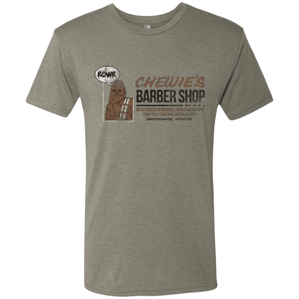 T-Shirts Venetian Grey / Small Chewie's Barber Shop Men's Triblend T-Shirt