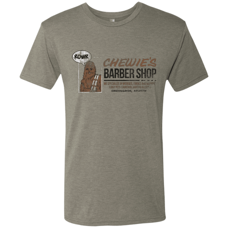 T-Shirts Venetian Grey / Small Chewie's Barber Shop Men's Triblend T-Shirt