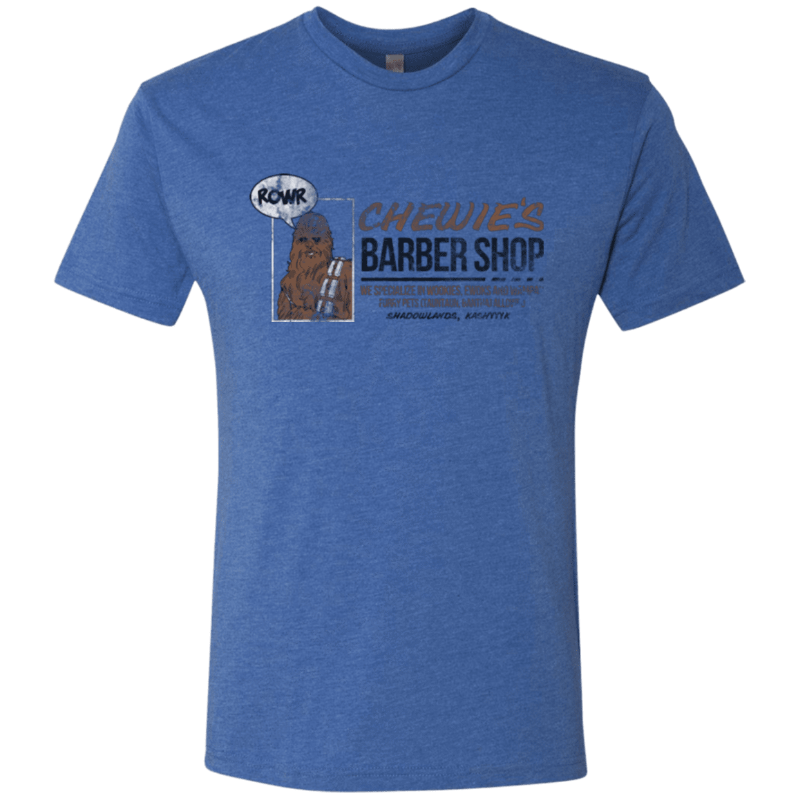 T-Shirts Vintage Royal / Small Chewie's Barber Shop Men's Triblend T-Shirt
