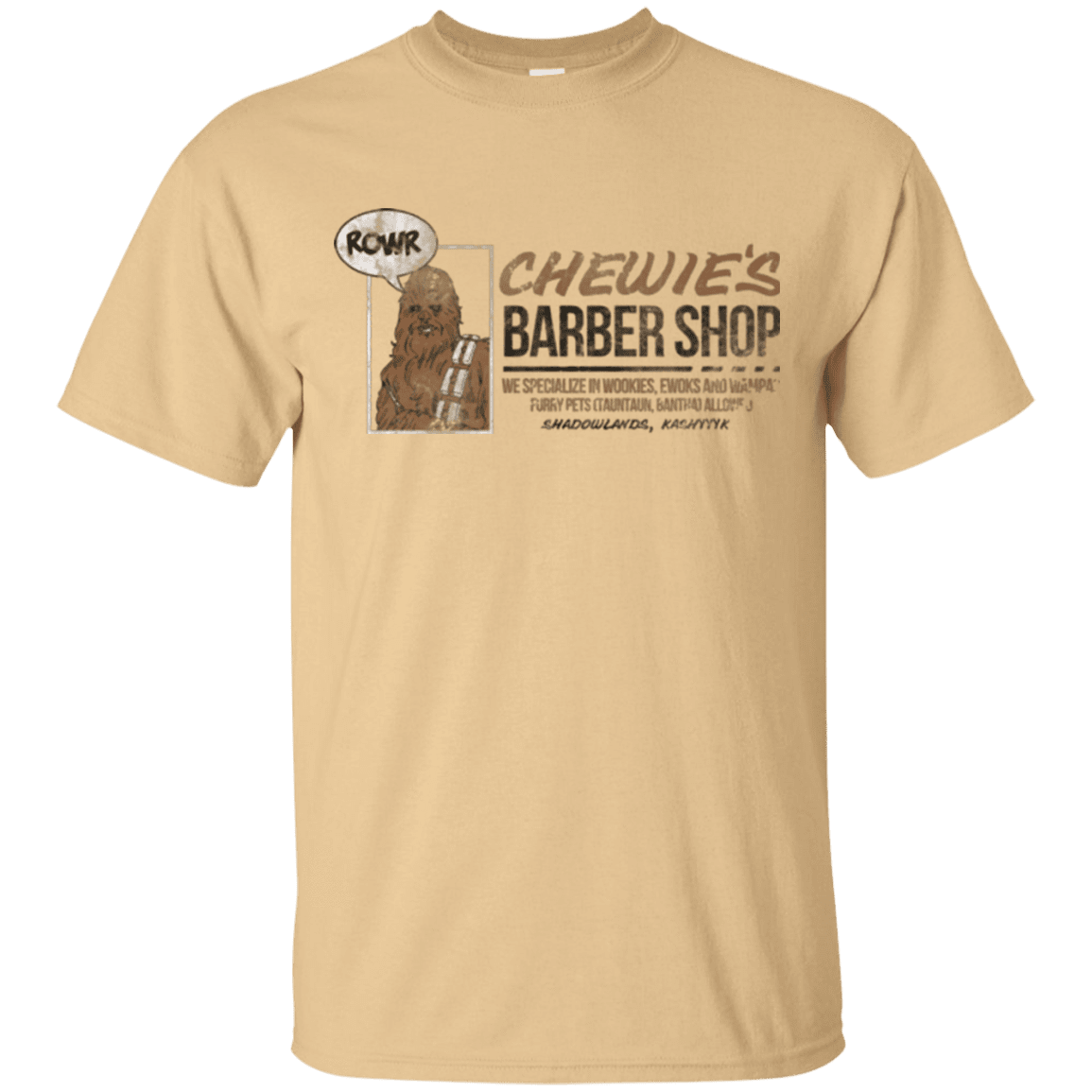 T-Shirts Vegas Gold / Small Chewie's Barber Shop T-Shirt