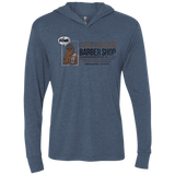 T-Shirts Indigo / X-Small Chewie's Barber Shop Triblend Long Sleeve Hoodie Tee