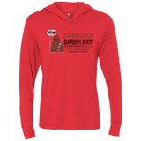 T-Shirts Vintage Red / X-Small Chewie's Barber Shop Triblend Long Sleeve Hoodie Tee