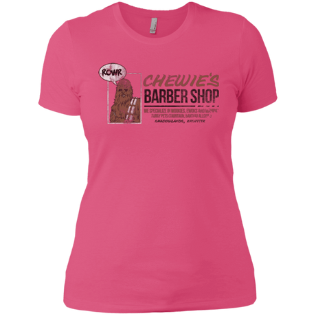 T-Shirts Hot Pink / X-Small Chewie's Barber Shop Women's Premium T-Shirt