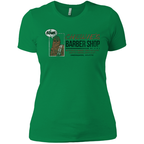 T-Shirts Kelly Green / X-Small Chewie's Barber Shop Women's Premium T-Shirt