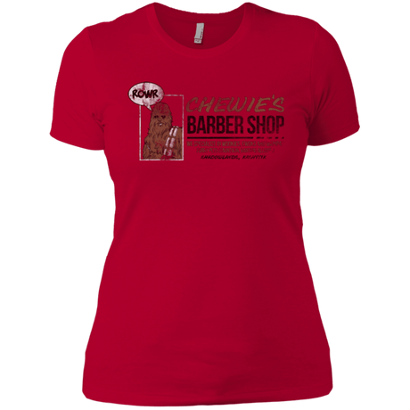 T-Shirts Red / X-Small Chewie's Barber Shop Women's Premium T-Shirt