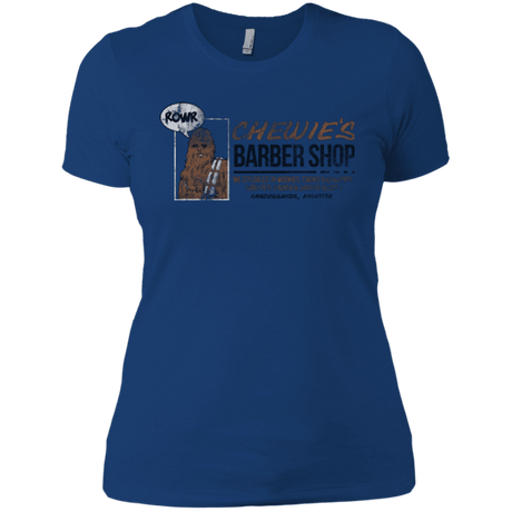 T-Shirts Royal / X-Small Chewie's Barber Shop Women's Premium T-Shirt