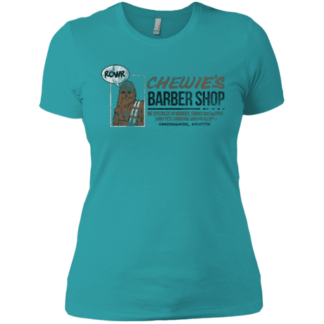 T-Shirts Tahiti Blue / X-Small Chewie's Barber Shop Women's Premium T-Shirt