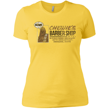 T-Shirts Vibrant Yellow / X-Small Chewie's Barber Shop Women's Premium T-Shirt