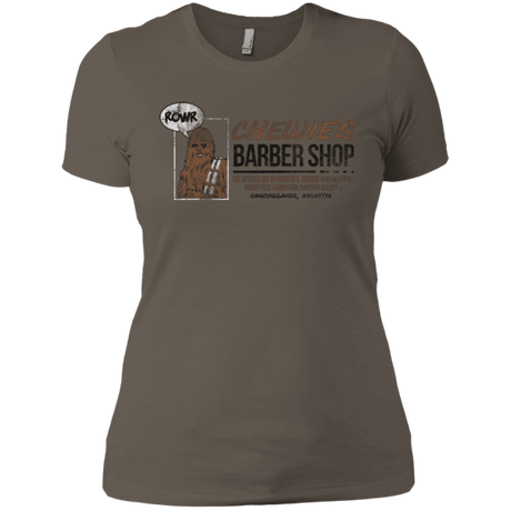 T-Shirts Warm Grey / X-Small Chewie's Barber Shop Women's Premium T-Shirt