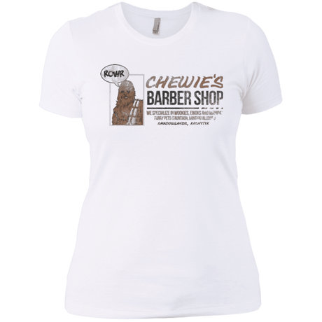 T-Shirts White / X-Small Chewie's Barber Shop Women's Premium T-Shirt