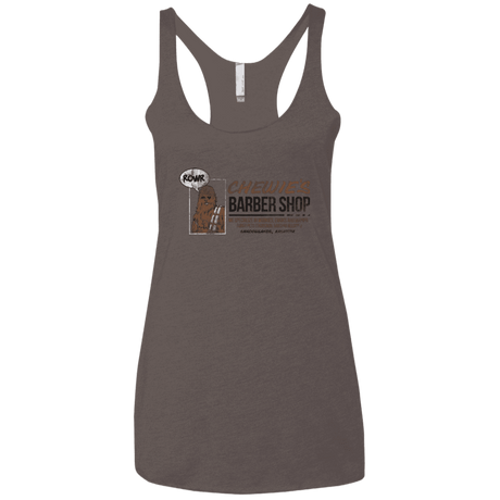 T-Shirts Macchiato / X-Small Chewie's Barber Shop Women's Triblend Racerback Tank