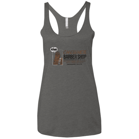 T-Shirts Premium Heather / X-Small Chewie's Barber Shop Women's Triblend Racerback Tank