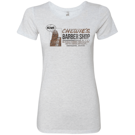 T-Shirts Heather White / Small Chewie's Barber Shop Women's Triblend T-Shirt