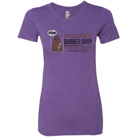 T-Shirts Purple Rush / Small Chewie's Barber Shop Women's Triblend T-Shirt