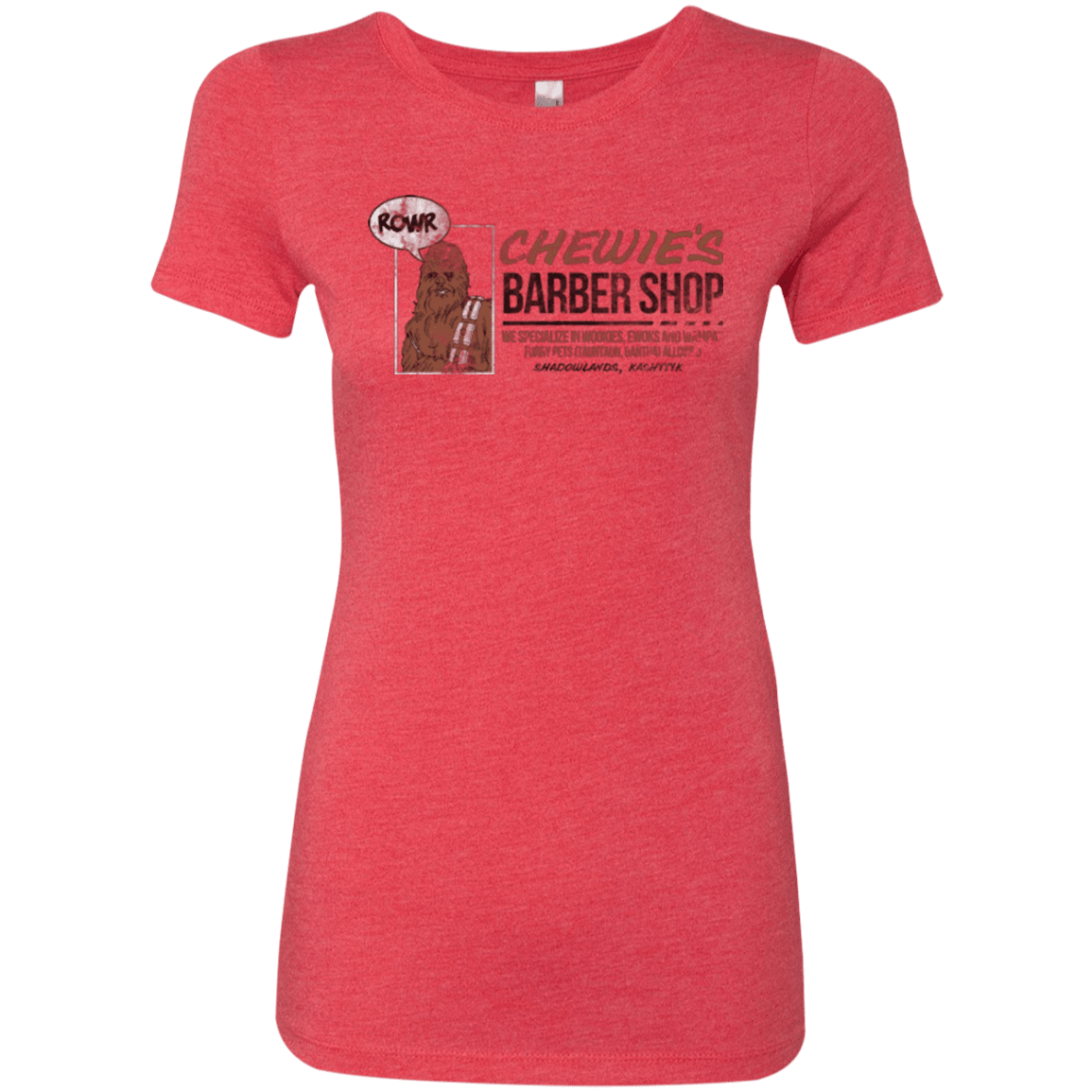 T-Shirts Vintage Red / Small Chewie's Barber Shop Women's Triblend T-Shirt