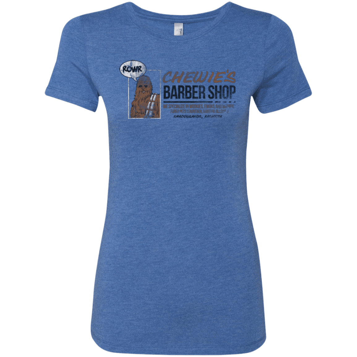 T-Shirts Vintage Royal / Small Chewie's Barber Shop Women's Triblend T-Shirt