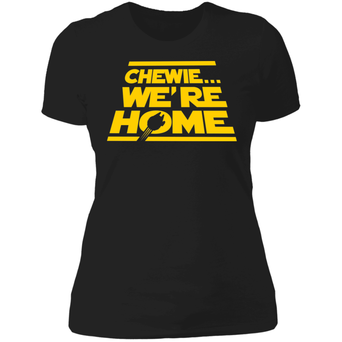 T-Shirts Black / X-Small Chewie we're Home Women's Premium T-Shirt