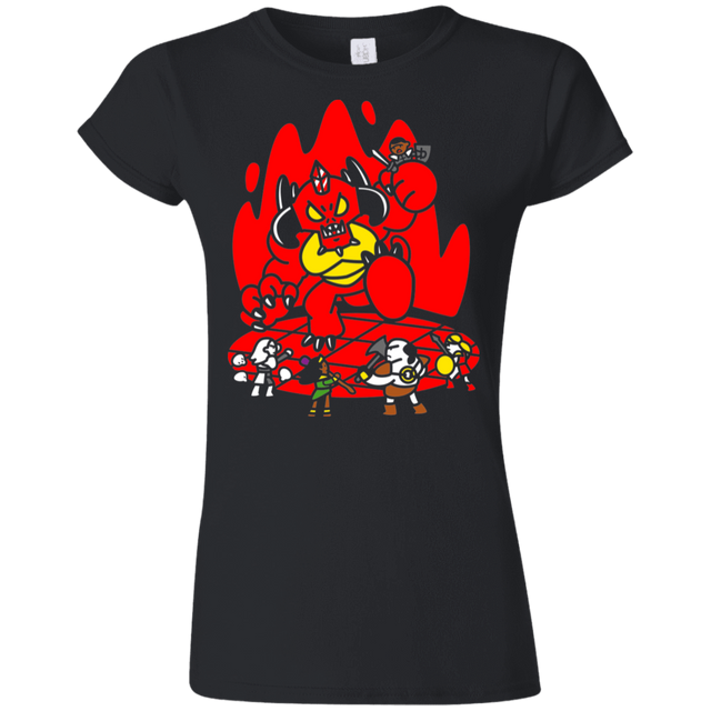 T-Shirts Black / S Chibi Battle Diablo Junior Slimmer-Fit T-Shirt