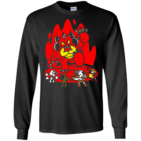 T-Shirts Black / S Chibi Battle Diablo Men's Long Sleeve T-Shirt