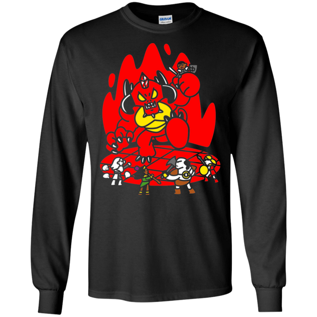 T-Shirts Black / S Chibi Battle Diablo Men's Long Sleeve T-Shirt