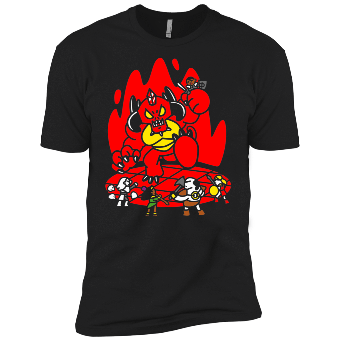 T-Shirts Black / X-Small Chibi Battle Diablo Men's Premium T-Shirt