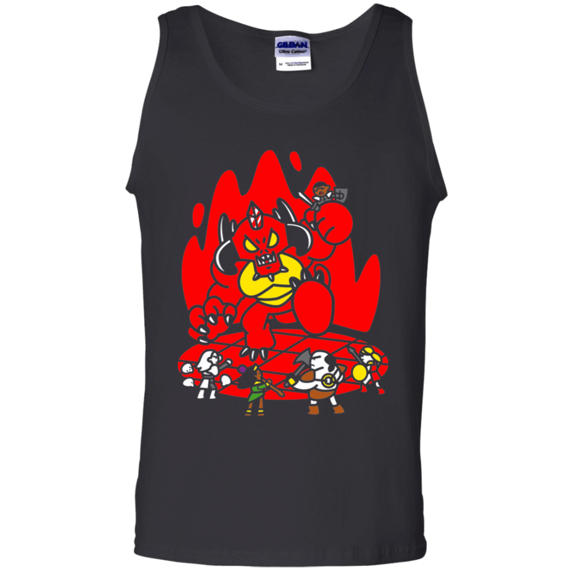 T-Shirts Black / S Chibi Battle Diablo Men's Tank Top