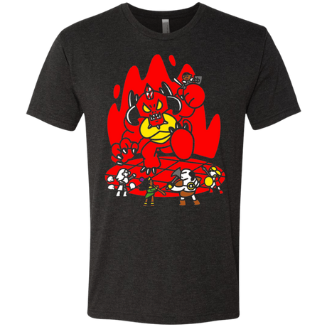 T-Shirts Vintage Black / S Chibi Battle Diablo Men's Triblend T-Shirt