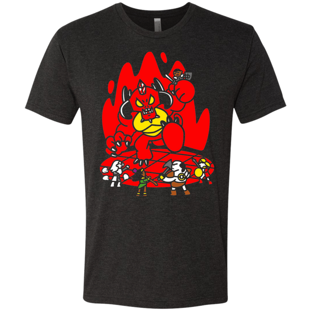 T-Shirts Vintage Black / S Chibi Battle Diablo Men's Triblend T-Shirt