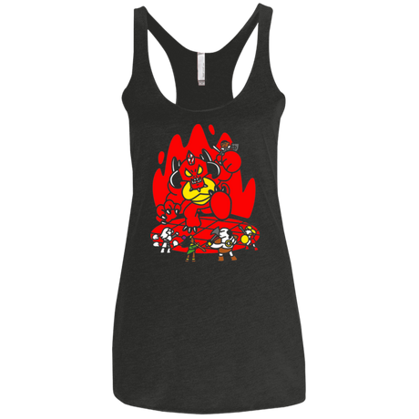 T-Shirts Vintage Black / X-Small Chibi Battle Diablo Women's Triblend Racerback Tank