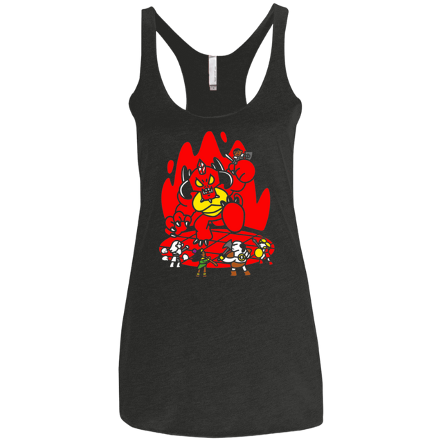 T-Shirts Vintage Black / X-Small Chibi Battle Diablo Women's Triblend Racerback Tank