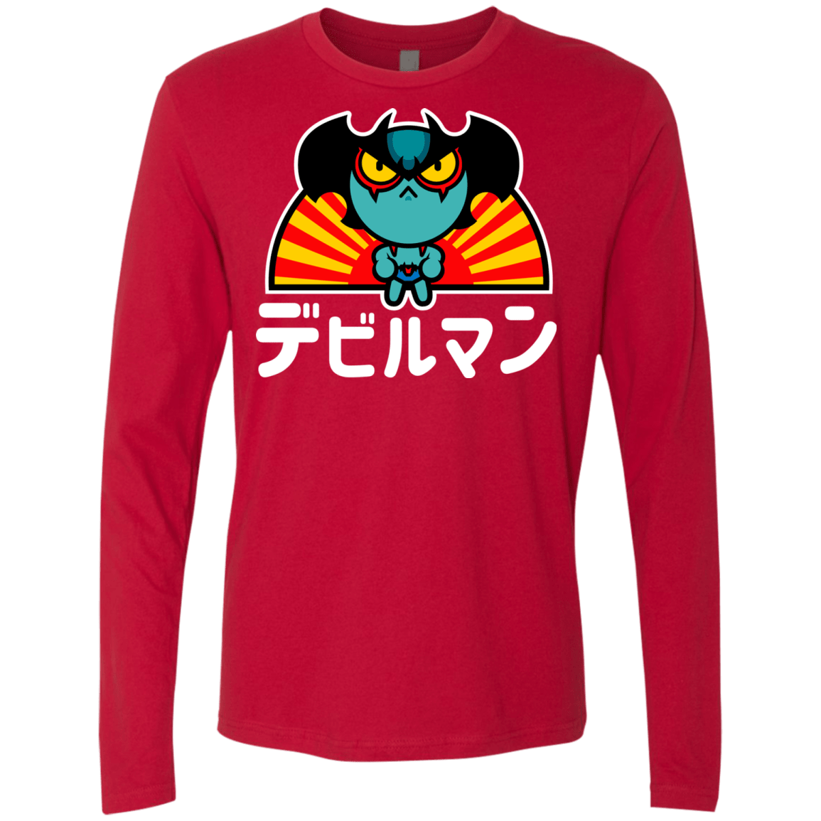 T-Shirts Red / S ChibiDebiruman Men's Premium Long Sleeve