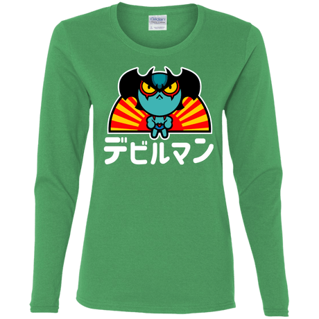 T-Shirts Irish Green / S ChibiDebiruman Women's Long Sleeve T-Shirt