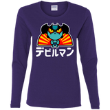 T-Shirts Purple / S ChibiDebiruman Women's Long Sleeve T-Shirt