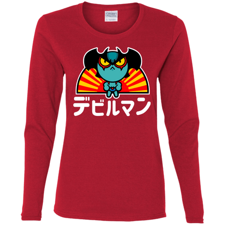 T-Shirts Red / S ChibiDebiruman Women's Long Sleeve T-Shirt