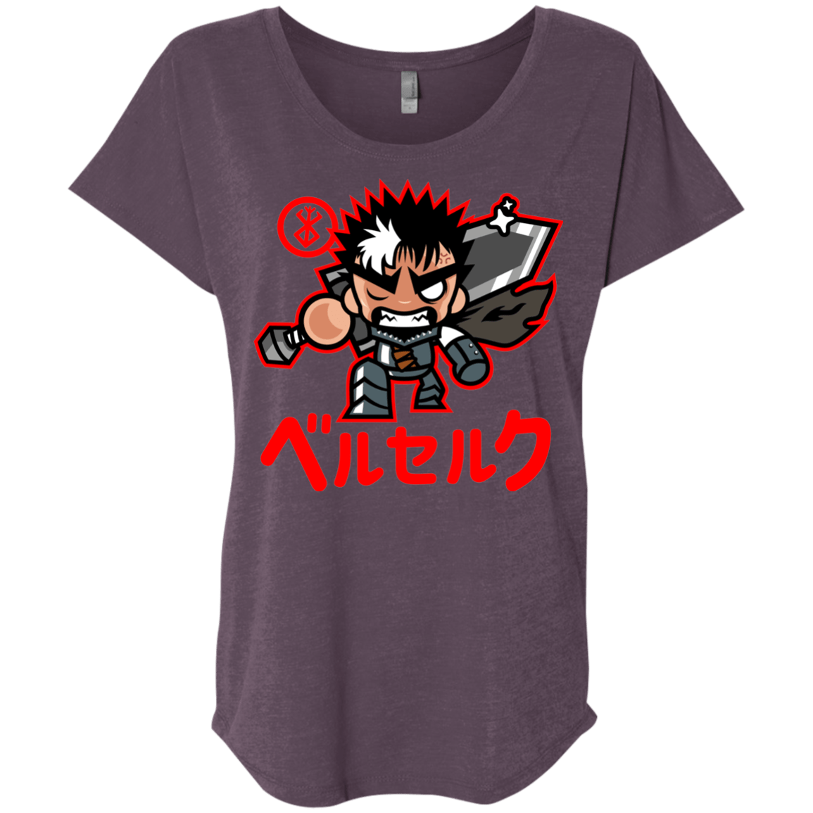 T-Shirts Vintage Purple / X-Small ChibiGuts Triblend Dolman Sleeve