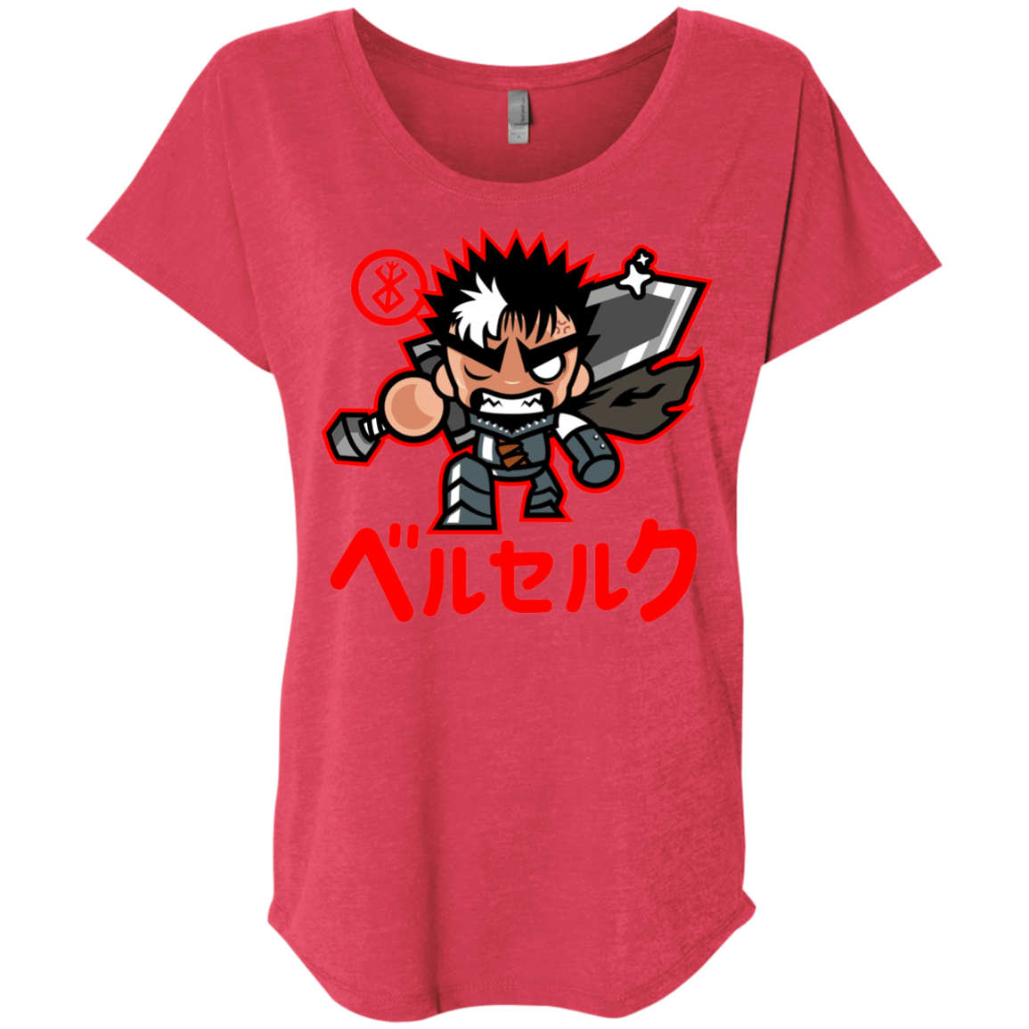 T-Shirts Vintage Red / X-Small ChibiGuts Triblend Dolman Sleeve