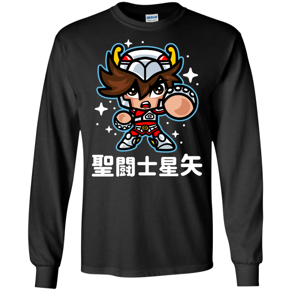 T-Shirts Black / S ChibiPegasus Men's Long Sleeve T-Shirt