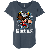 T-Shirts Indigo / X-Small ChibiPegasus Triblend Dolman Sleeve