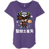 T-Shirts Purple Rush / X-Small ChibiPegasus Triblend Dolman Sleeve